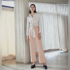 Beautiful Nanushka Leba Flare Knit Pants Cashmere Merino Blend made in Serbia